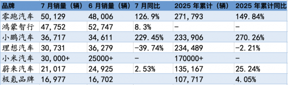 2025年6月新能源销量榜单新鲜出炉